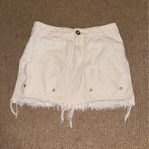 Free people white denim skirt - 25